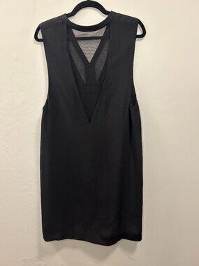 Alexander Wang Silk Black Shift Dress Size 4